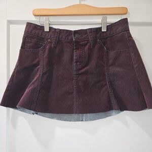 Wild Fable Maroon Corduroy Skirt // Fall Essential // Y2K Style